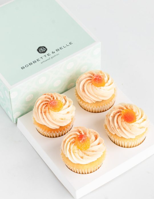 Peaches & Cream Cupcakes